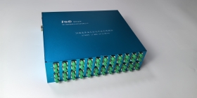 24通道電控保偏光纖延遲線(xiàn)模組延時(shí)范圍0-660ps，精度3.3fs